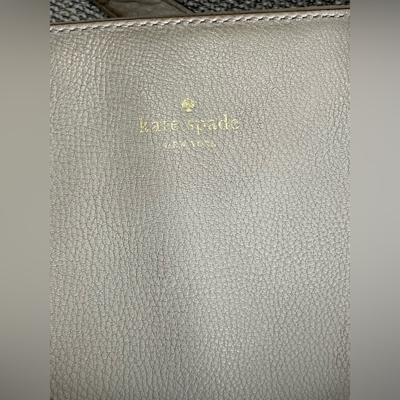 Kate Spade Beige 100% Leather Laptop Bag with Tassel and Zipper - Picture 3 of 16
